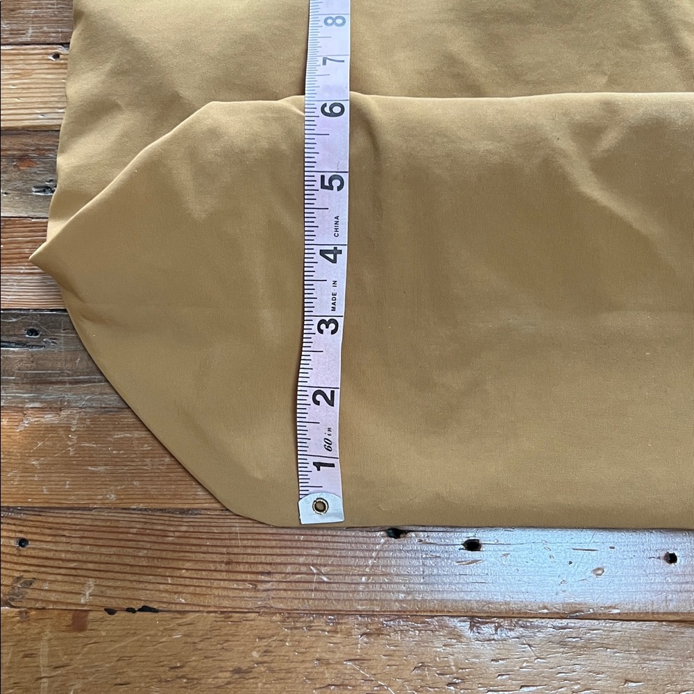 Athleta Large Mustard Nylon Tour Market Tote - Picture 5 of 10